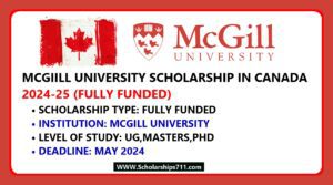 McGill University Scholarships 2024 | In Canada