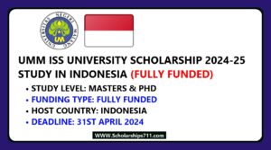 UM ISS Scholarship 2024 in Indonesia (Fully Funded…