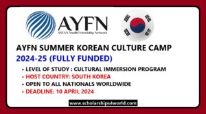 AYFN Summer Korean Culture Camp 2024 (Fully Funded)