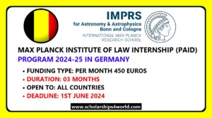 MPIL Internship 2024 in Germany (Paid Internship)