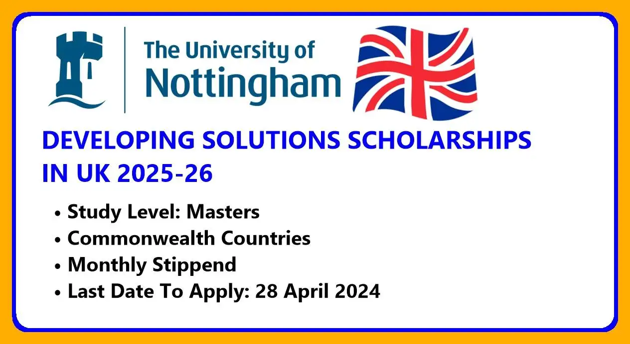 University of Nottingham Scholarships in UK 2024