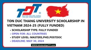 Ton Duc Thang University Scholarships 2024 (Fully Funded)