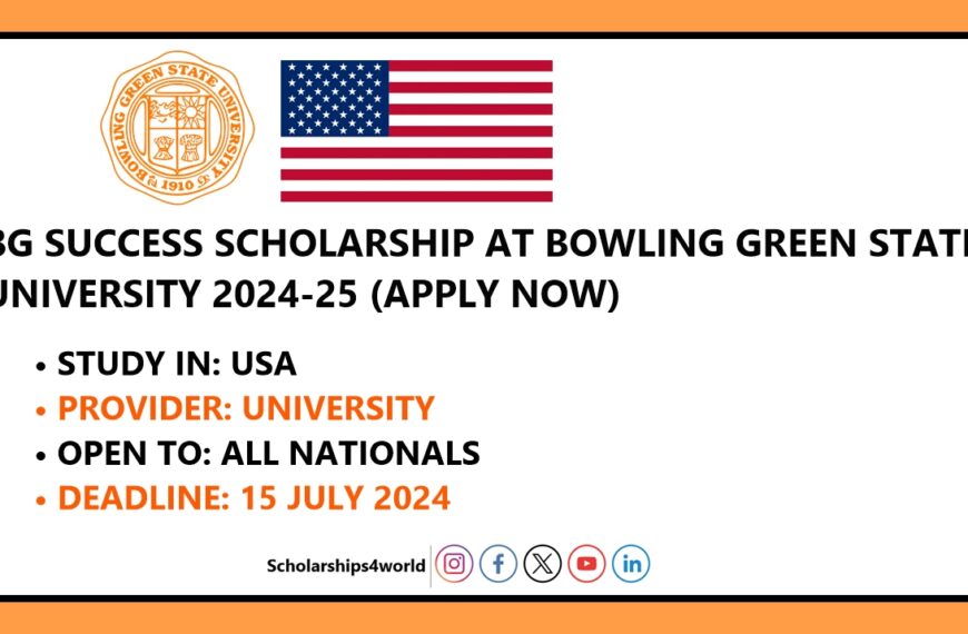 BG Success Scholarship at Bowling Green State University in USA…