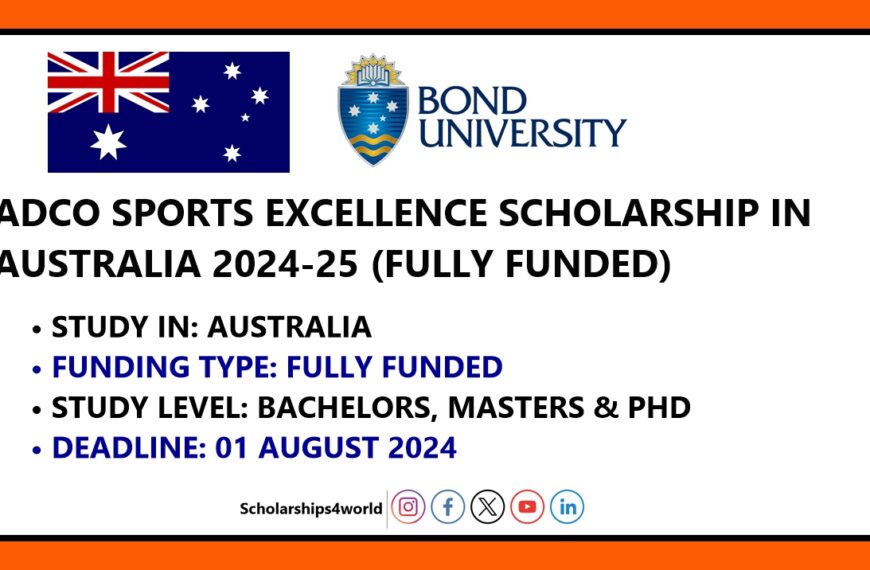 Fully Funded ADCO Sports Excellence Scholarship in Australia…