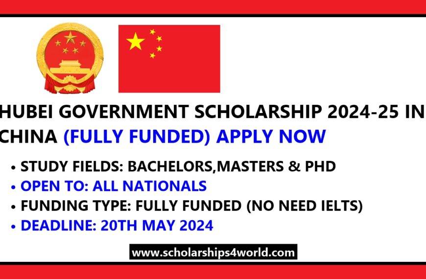 Hubei Government Scholarship in China 2024-25