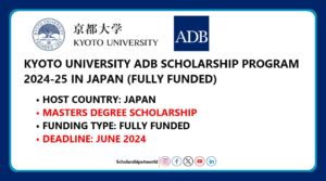 KYOTO University ADB Scholarship 2025, Japan (Fully Funded)