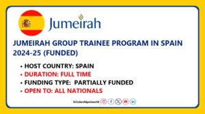 Jumeirah Group Trainee Program 2024 in Spain