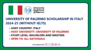 University of Palermo Scholarship in Italy 2024-25 (Without…