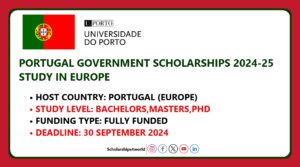 Portugal Government Scholarships 2024-2025 (Study in Europe)